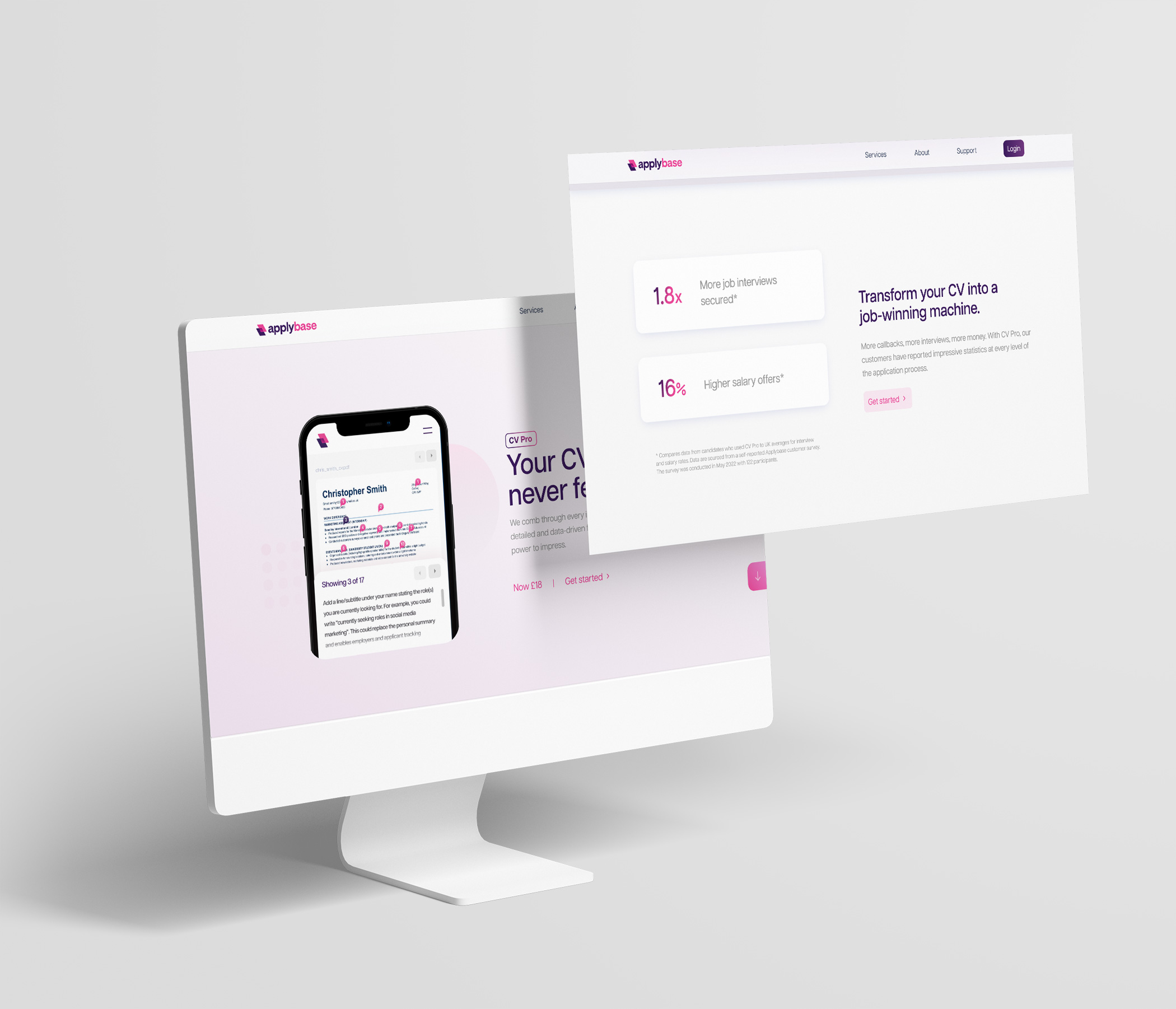 Applybase website preview
