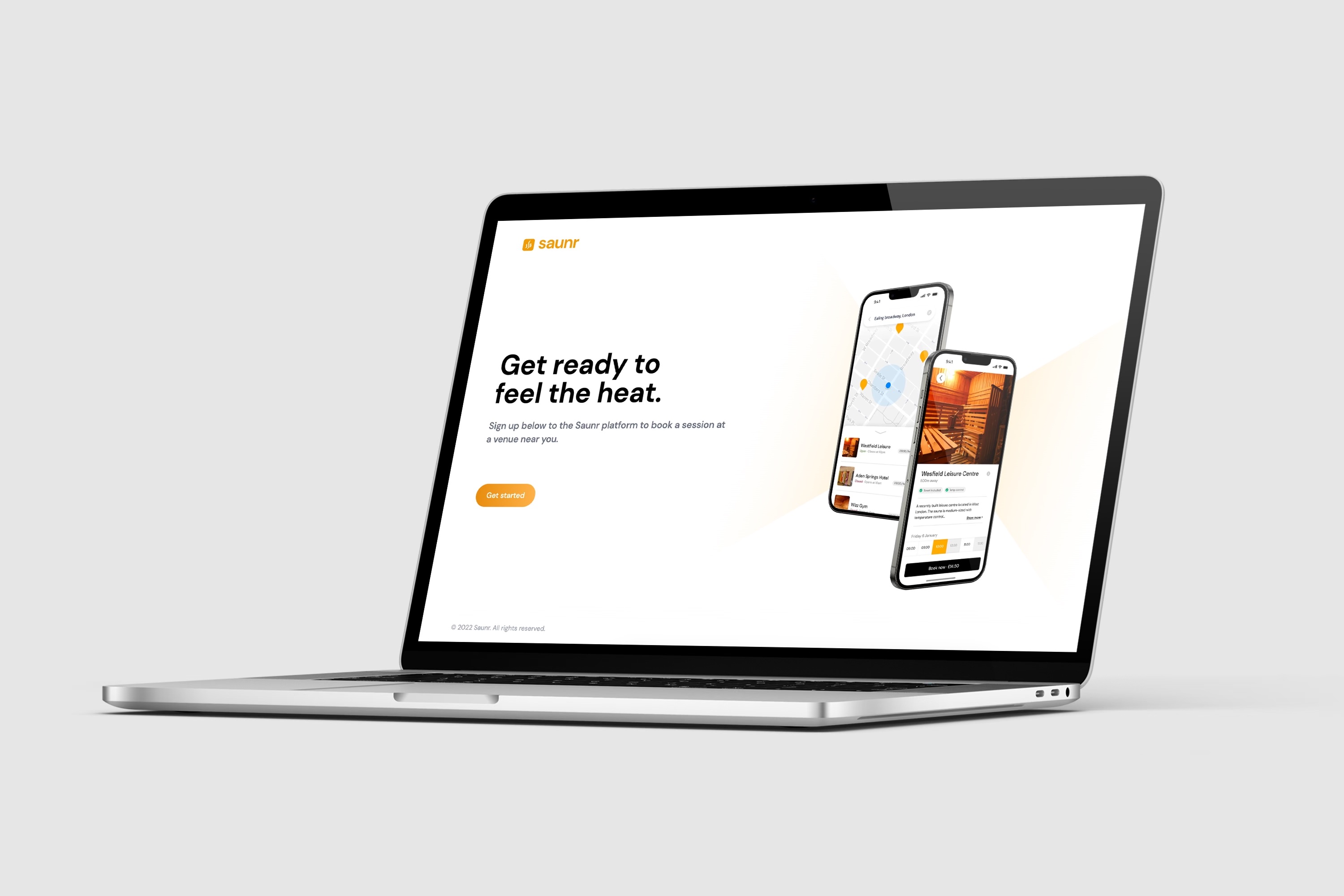 Saunr website preview